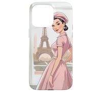 Chic Parisian Lady Tour Eiffel Paris France Vintage Femme Coque pour iPhone 15 Pro Max