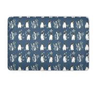 Chic Pingouin Blue - Housse de matelas à langer réutilisable extra large et résistante à l'eau pour bébé - Doux pour la peau - Pour les tout-petits - 142 cm