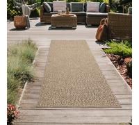 Chic tapis d'extérieur avec aspect en sisal pour balcon, terrasse et jardin