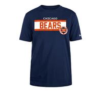 CHICAGO BEARS New Era Casquette NFL T-Shirt régulier Haute densité Encre sérigraphiée sur Le Devant Graphique Original Team Couleur Unisexe Marine