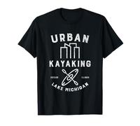 Chicago City Kayak Lake Michigan Skyline T-Shirt