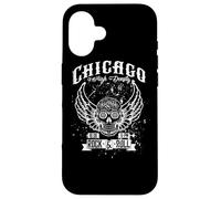 Chicago Classic Retro Vintage Illinois Windy Rock'n'Roll Coque pour iPhone 16