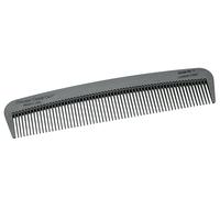 Chicago Comb Modèle 3 en fibre de carbone, fabriqué aux États-Unis, antistatique, 14 cm de long, dents fines, poche, voyage, peigne EDC, cheveux plus fins et barbes