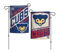 Chicago Cubs Cooperstown Drapeau de jardin double face 31,8 x 45,7 cm
