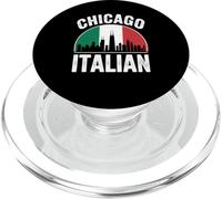 Chicago Drapeau Italien Little Italy Quartier Illinois PopSockets PopGrip pour MagSafe