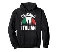 Chicago Drapeau Italien Little Italy Quartier Illinois Sweat à Capuche