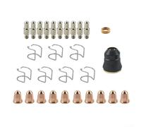 Chicago Electric 95136 Ensemble de consommables pour coupe-plasma, comprend des électrodes, des tasses et des buses dans plusieurs kits (10 buses)