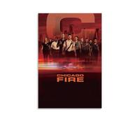 Chicago Fire Poster anti-éclaboussures pour salon et chambre à coucher Peintures à suspendre Convient pour plusieurs scénarios Pas besoin de perforation Facile à installer Convient pour les cadeaux et