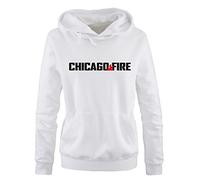 Chicago Fire | Sweat à capuche pour femme | Comedy shirts - Blanc - 44