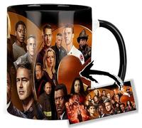 Chicago Fire Taylor Kinney Jesse Spencer Eamonn Walker Miranda Rae Mayo Tasse Ceramique Intérieure et Poignée Noire Mug