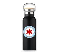 Chicago Flag Star Circle Bouteille isotherme pour tasse à café
