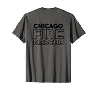 Chicago Illinois Fire Rescue Department Pompiers Pompiers T-Shirt