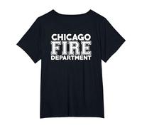 Chicago Illinois Pompiers Pompiers T-Shirt, Femme Grandes Tailles, Noir, 4X