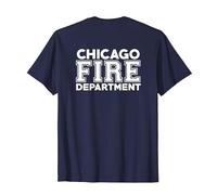Chicago Illinois Pompiers Pompiers T-Shirt, Homme, Bleu Marine, 6XL