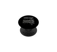 Chicago Illinois Skyline City Reflection Urban PopSockets PopGrip Adhésif