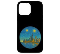 Chicago Illinois Skyline - Van Gogh Starry Night Style Coque pour iPhone 13 Pro Max
