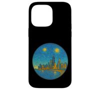 Chicago Illinois Skyline - Van Gogh Starry Night Style Coque pour iPhone 14 Pro Max