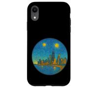 Chicago Illinois Skyline - Van Gogh Starry Night Style Coque pour iPhone XR