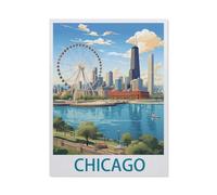 Chicago，Jigsaws Puzzles 1000 Pieces Teens Kids Jigsaw Entertainment Toys Brain Challenge Puzzle（50x70cm）-EY32