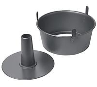 Chicago Metallic Moule Professionnel Antiadhésif en Forme D'Anneau pour Gâteaux des Anges avec Base Souple, 25 cm (10")