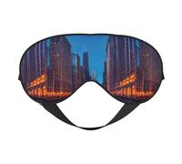 Chicago Night Masque pour les yeux réversible double face occultant réglable doux