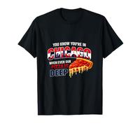 Chicago Plat à Pizza Motif Skyline Pride T-Shirt
