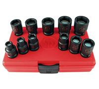 Chicago Pneumatic SS4011G - Lot de 11 douilles à choc carrées 1/2", SAE, magnétiques, SAE