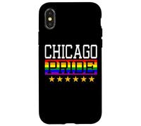 Chicago Pride Illinois Drapeau Arc-en-Ciel Gay Lesbienne Queer LGBT Coque pour iPhone X/XS