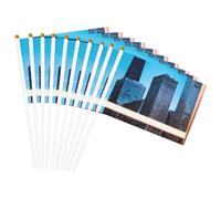 Chicago Reflect Print - Mât de drapeau portable - Pour décoration d'événements - Utilisation polyvalente - Activités de groupe