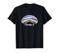Chicago - Sculpture célèbre Motif Aquarelle T-Shirt
