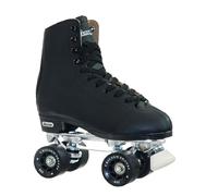 CHICAGO Skates Patins à roulettes doublés en Cuir pour Homme - Patins à roulettes Classiques Noirs - Pointure 38
