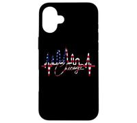 Chicago Skyline Battement de Cœur ÉTATS-Unis J'aime Chicago Coque pour iPhone 16 Plus