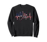 Chicago Skyline Battement de Cœur ÉTATS-Unis J'aime Chicago Sweatshirt