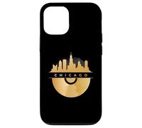 Chicago Skyline, Disque vinyle, Illinois IL, Blues Jazz Coque pour iPhone 12/12 Pro