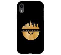 Chicago Skyline, Disque vinyle, Illinois IL, Blues Jazz Coque pour iPhone XR