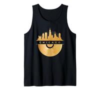 Chicago Skyline, Disque vinyle, Illinois IL, Blues Jazz Débardeur