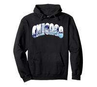 Chicago Skyline Histoire Architecture Voyage Souvenir Sweat à Capuche