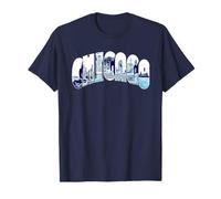 Chicago Skyline Histoire Architecture Voyage Souvenir T-Shirt