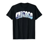 Chicago Skyline Histoire Architecture Voyage Souvenir T-Shirt Graphique avec Valeur
