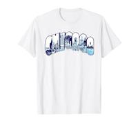 Chicago Skyline Histoire Architecture Voyage Souvenir T-Shirt Graphique avec Valeur