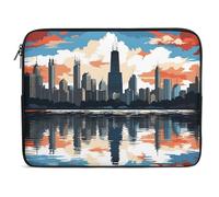 Chicago Skyline Housse pour ordinateur portable 10-17" - Housse ultra fine en néoprène léger pour ordinateur portable