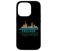 Chicago Skyline Illinois Vintage Pride Rétro Coque pour iPhone 14 Pro