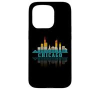 Chicago Skyline Illinois Vintage Pride Rétro Coque pour iPhone 15 Pro
