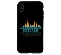 Chicago Skyline Illinois Vintage Pride Rétro Coque pour iPhone XS Max