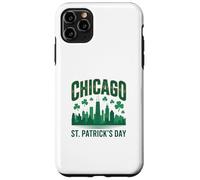Chicago St Patrick Day Vert Skyline Parade Design Coque pour iPhone 11 Pro Max