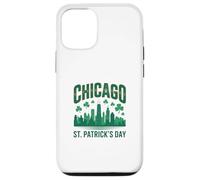 Chicago St Patrick Day Vert Skyline Parade Design Coque pour iPhone 12/12 Pro
