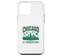 Chicago St Patrick Day Vert Skyline Parade Design Coque pour iPhone 12 Mini