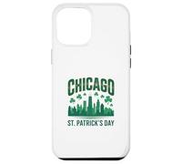 Chicago St Patrick Day Vert Skyline Parade Design Coque pour iPhone 12 Pro Max