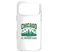 Chicago St Patrick Day Vert Skyline Parade Design Coque pour iPhone 17 Pro Max