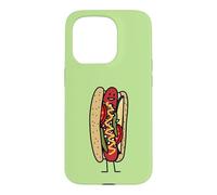 Chicago Style Hot Dog Graines de Coquelicot Rouge Coque pour iPhone 15 Pro